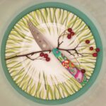 Messer Bunter Griff, Handarbeit, Unikat, Besteck, fröhlich,