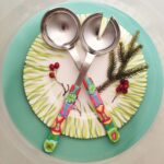 Salatbesteck Löffelstil Besteck, fröhlich, Handarbeit, Käsemesser Bunter Griff, Kunsthandwerk, Löffelstil, Polymer clay, Unikat