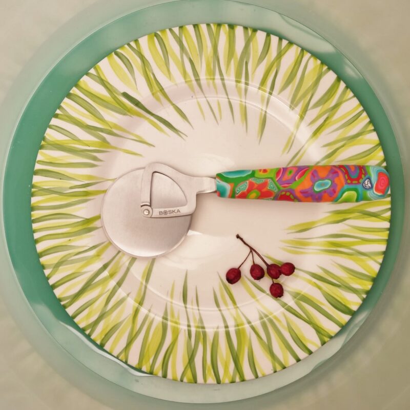 Messer Bunter Griff, Handarbeit, Unikat, Besteck, fröhlich,