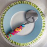 Messer Bunter Griff, Handarbeit, Unikat, Besteck, fröhlich,