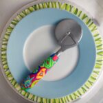 Messer Bunter Griff, Handarbeit, Unikat, Besteck, fröhlich,