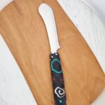 Messer Bunter Griff, Handarbeit, Unikat, Besteck, fröhlich,