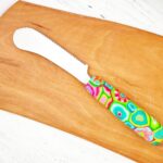 Messer Bunter Griff, Handarbeit, Unikat, Besteck, fröhlich,