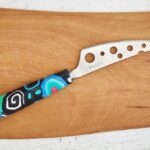 Messer Bunter Griff, Handarbeit, Unikat, Besteck, fröhlich,